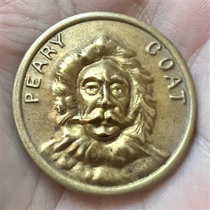 Commemorative brass button of “Peary Coat.”