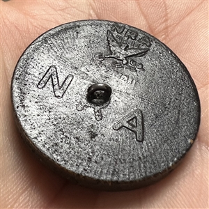 Wood composition “NRA” button (National Recovery Act).