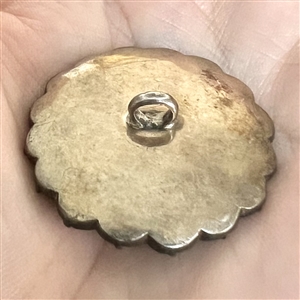 Gorgeous Georgian jewel button set in silver.