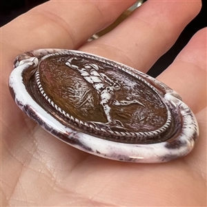 Bimini-type glass button of Mercury.