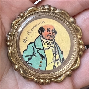 “Samual Pickwick” button from the Pickwick Papers.
