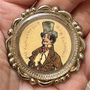 “Alfred Jingle” button from the Pickwick Papers.
