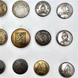 Twenty assorted Ecclesiastic Livery buttons