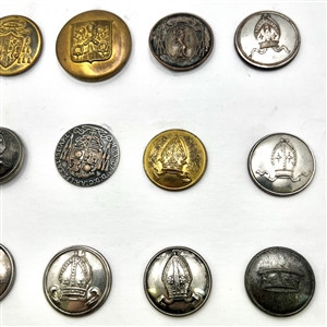 Twenty assorted Ecclesiastic Livery buttons