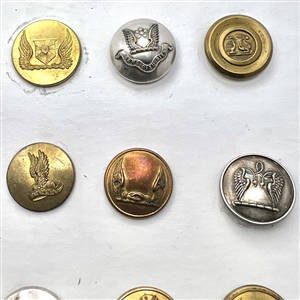 Fifteen Livery buttons depicting wings.