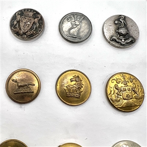 Twenty Livery buttons depicting animals.