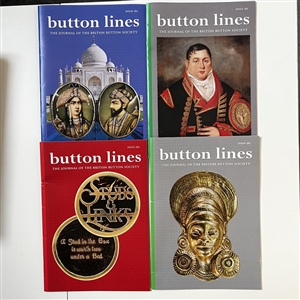 Thirteen British button society bulletins.