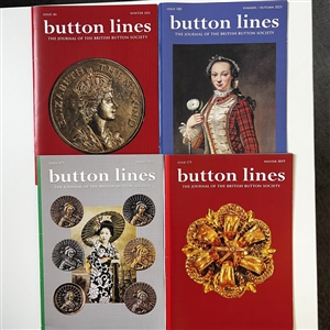 Thirteen British button society bulletins.