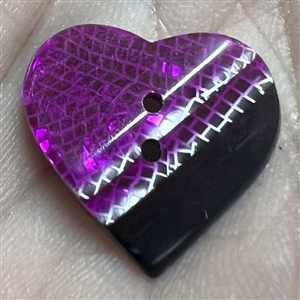 Lea Stein heart button. 