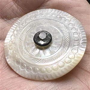 An 18th c. Pearl with paste center button.