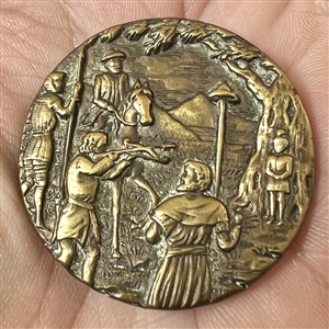 SCARCE brass button of “William Tell.