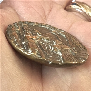 SCARCE brass button of “William Tell.