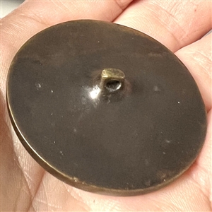 Recast of “Stanley and Livingston button in heavy metal (Bronze?)