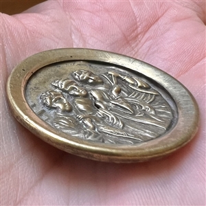 “Three little maids” from The Mikado brass button.