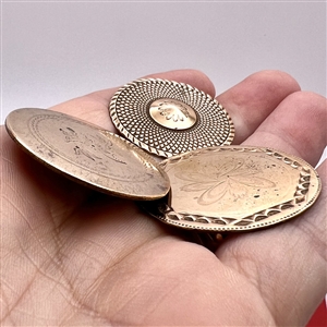 Three copper buttons - two are 18th c. copper colonials.