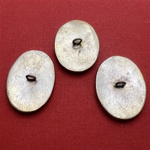 Three shard ceramic buttons of Asian children.