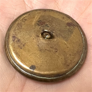 A 19th c. Liverpool transfer button of dove in flight.