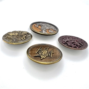 Four buttons of unusual transportation.