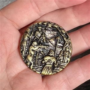 SCARCE “William Tell brass button. 