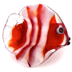 Clown fish glass studio button by Mavis Smith (?)