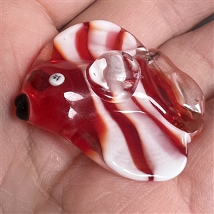 Clown fish glass studio button by Mavis Smith (?)