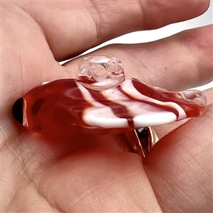 Clown fish glass studio button by Mavis Smith (?)
