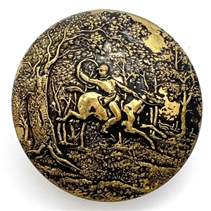 “Tally Ho" brass button.
