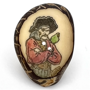 Pirate studio button by Cathy Mayer favor button for FSBS 2012.