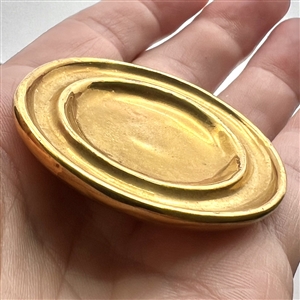 VERY RARE 1940's  ceramic button by the famous ceramist, Lucie Rie.