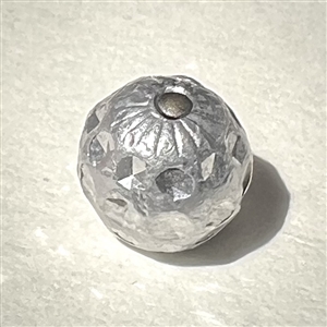 Diminutive size aluminum ball button.
