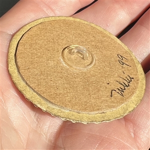Wow! Paper rooster studio button by Nikki Deal.