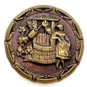 Brass button of “The Wishing Well."