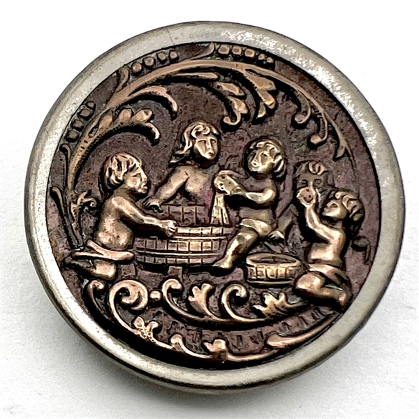 “Playland Wash Day" brass button.
