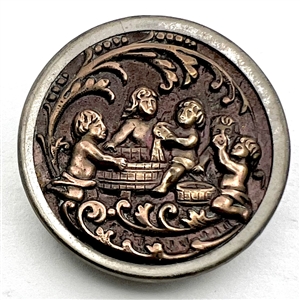 “Playland Wash Day" brass button.