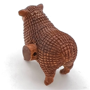 Carved boxwood realistic sheep.