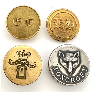 Four hunt club buttons.