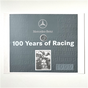 Cover of from a 1999 promo booklet with a Mercedes-Benz button.