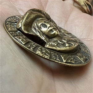 Brass button of Charles I of England.