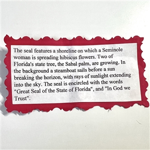 Huge Battersea pewter button of Seminole woman spreading hibiscus flowers 75th anniversary NBS Show favor button 2013.