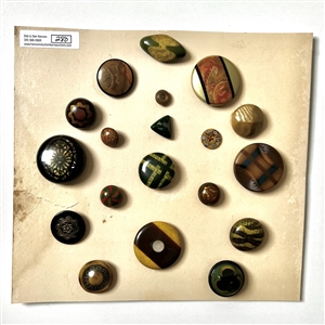 Card of nineteen Vintage celluloid buttons.