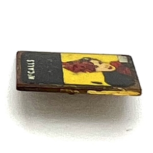 RARE painted metal goofie button of McCalls magazine cover.