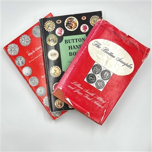 Three button books - “The Button Sampler “Button Handbook and “Black Glass Buttons.