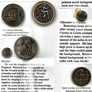 Card of nine story and people buttons.