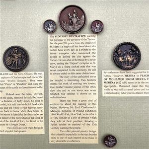 Card of eleven people buttons.