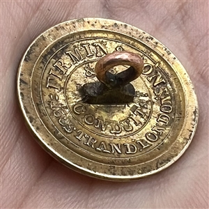 HARD TO FIND Livery crest button of a harpy.