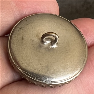 A 19th c. Carved pearl button of grapes.