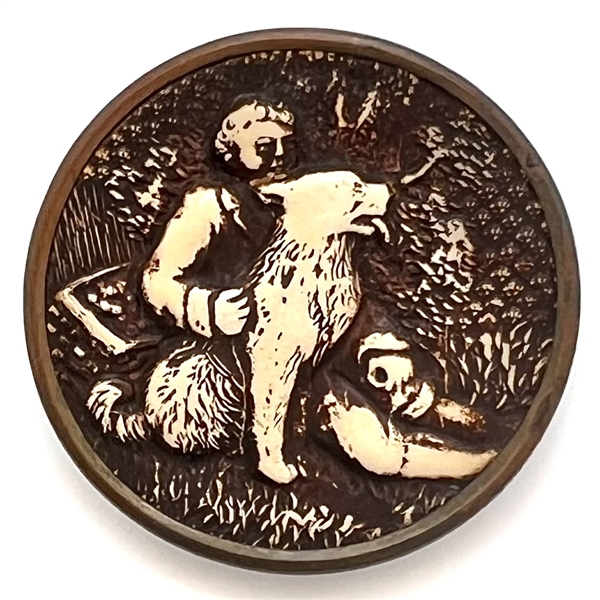 Ivoroid button of “The Barefoot Boy."