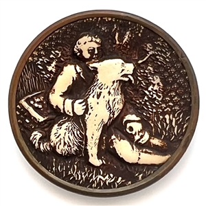 Ivoroid button of “The Barefoot Boy."
